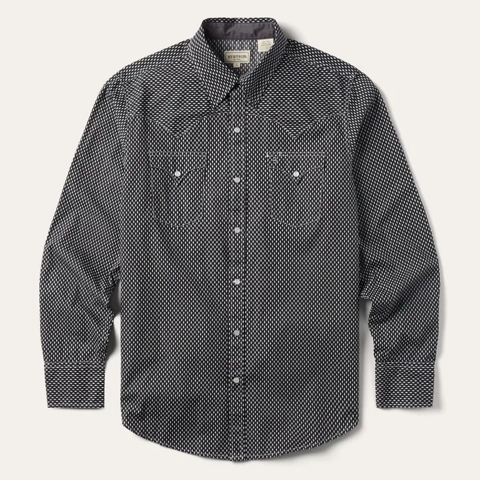 Modern Cut Men Stetson Black Diamond Shirt Black Diamond Shirt