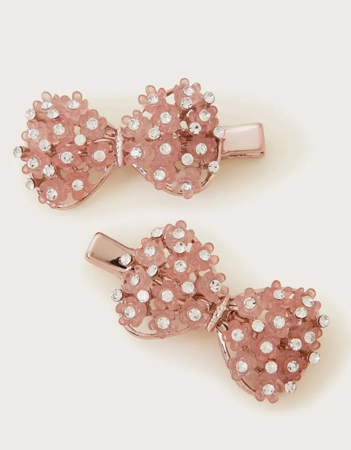 Monsoon 2Pack Flower Bow Clips Children Girls039 Hair Accessories Monsoon 2Pack Flower Bow Clips Children Girls039 Hair Accessories