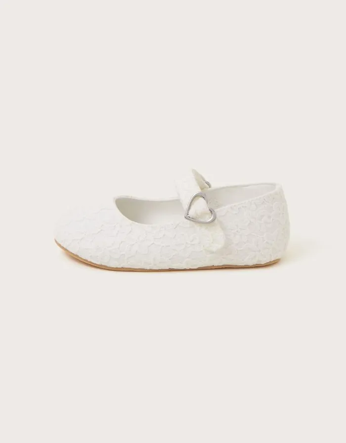 Monsoon Baby Lace Walker Shoes And Bando Ivory Children Partywear Monsoon Baby Lace Walker Shoes And Bando Ivory Children Partywear