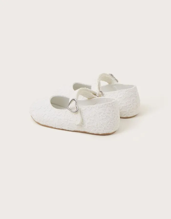 Monsoon Baby Lace Walker Shoes And Bando Ivory Children Partywear Monsoon Baby Lace Walker Shoes And Bando Ivory Children Partywear