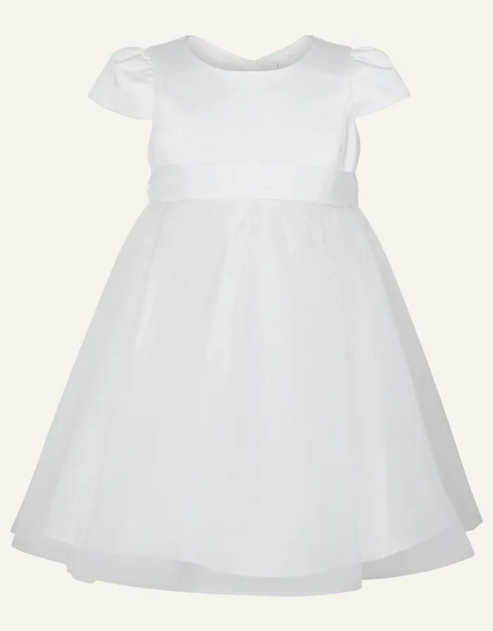 Monsoon Baby Tulle Skirt Bridesmaid Dress Ivory Children Partywear