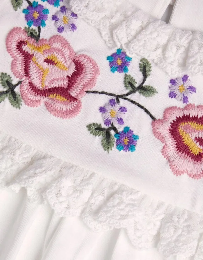 Monsoon Boutique Embroidered Top Ivory Children Tops and Tshirts Monsoon Boutique Embroidered Top Ivory Children Tops and Tshirts