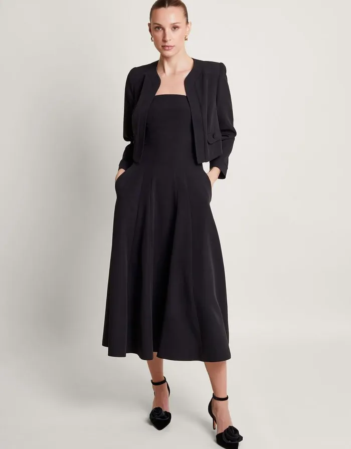 Monsoon Briar Cropped Jacket Black Women Jackets Monsoon Briar Cropped Jacket Black Women Jackets