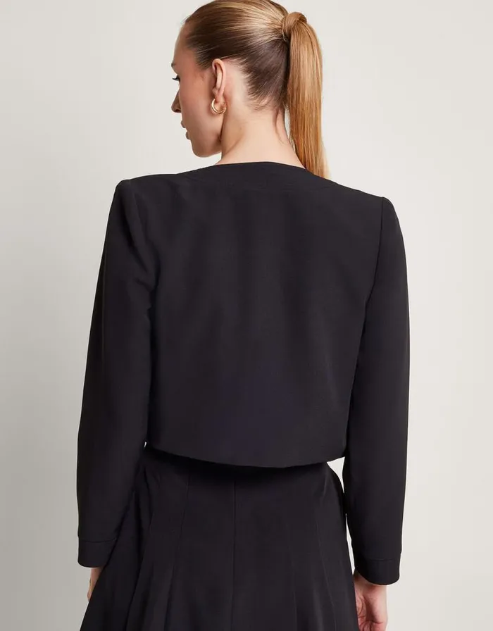 Monsoon Briar Cropped Jacket Black Women Jackets Monsoon Briar Cropped Jacket Black Women Jackets