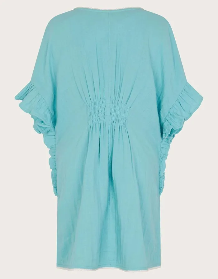 Monsoon Cheesecloth Kaftan Blue Children Beachwear and Swimwear Monsoon Cheesecloth Kaftan Blue Children Beachwear and Swimwear
