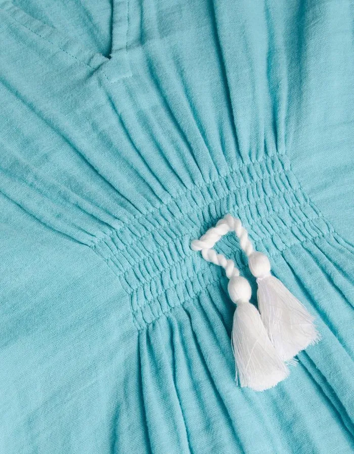 Monsoon Cheesecloth Kaftan Blue Children Beachwear and Swimwear Monsoon Cheesecloth Kaftan Blue Children Beachwear and Swimwear