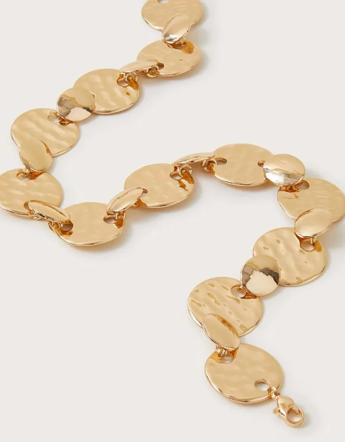 Monsoon Chunky Hammered Disc Necklace Women Jewellery and Hair Monsoon Chunky Hammered Disc Necklace Women Jewellery and Hair