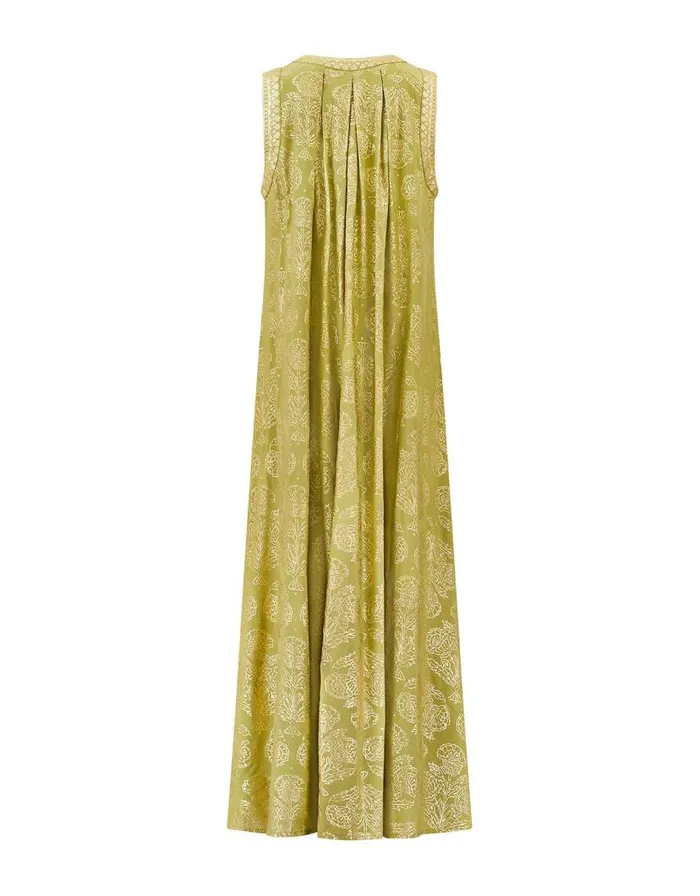 Monsoon East Aviana Metallic Dress Green Women Summer Dresses Monsoon East Aviana Metallic Dress Green Women Summer Dresses