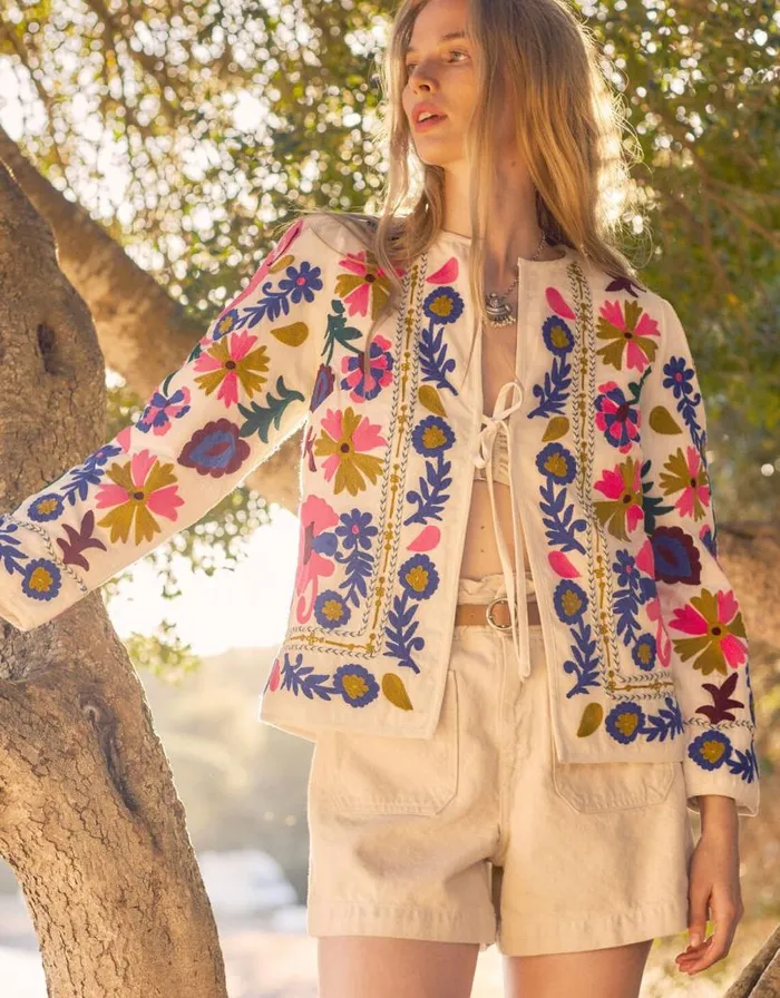 Monsoon East Embroidered Tie Jacket Multi Women Jackets Monsoon East Embroidered Tie Jacket Multi Women Jackets
