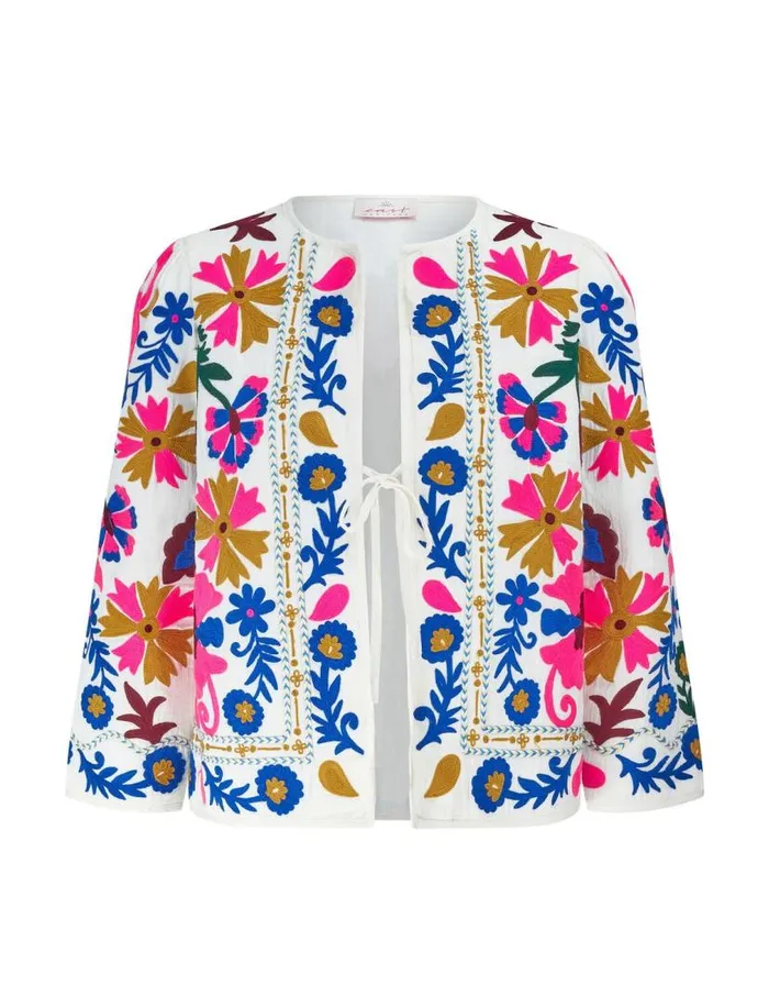 Monsoon East Embroidered Tie Jacket Multi Women Jackets Monsoon East Embroidered Tie Jacket Multi Women Jackets