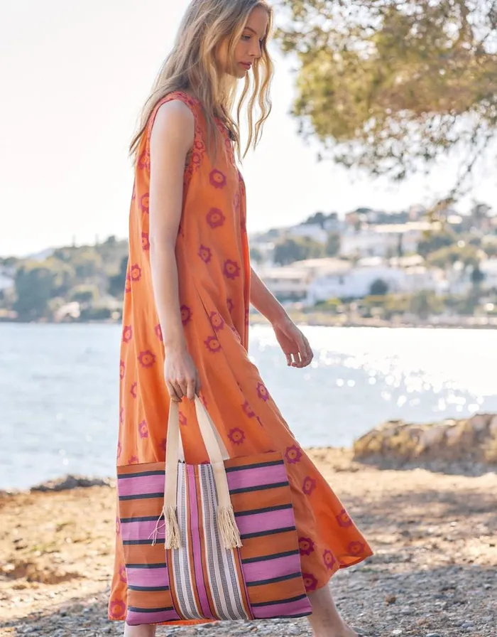 Monsoon East Sleeveless Maxi Dress Orange Women Summer Dresses Monsoon East Sleeveless Maxi Dress Orange Women Summer Dresses