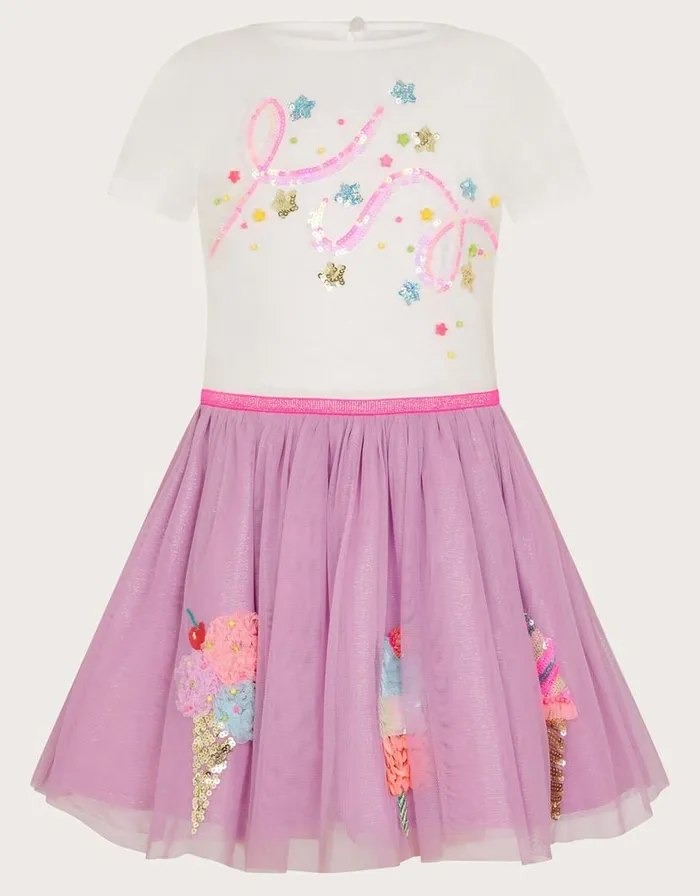 Monsoon Embellished Ice Cream Disco Dress Purple Children Dresses Monsoon Embellished Ice Cream Disco Dress Purple Children Dresses