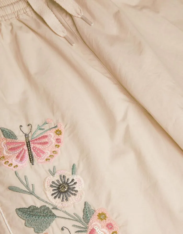 Monsoon Embroidered Cargo Trousers Natural Children Trousers and Shorts Monsoon Embroidered Cargo Trousers Natural Children Trousers and Shorts