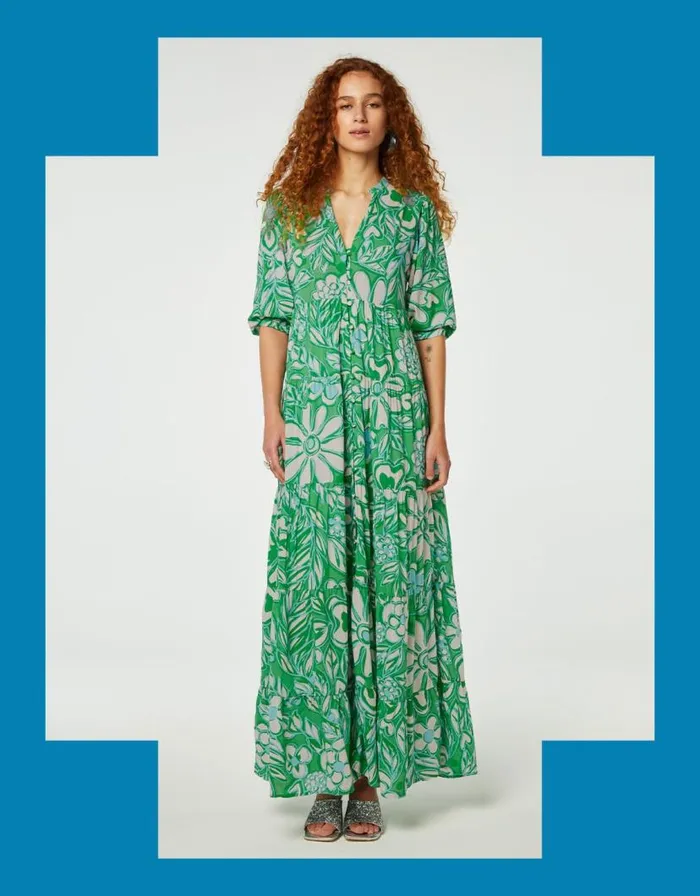 Monsoon Fabienne Chapot Cala Dress Green Women Summer Dresses
