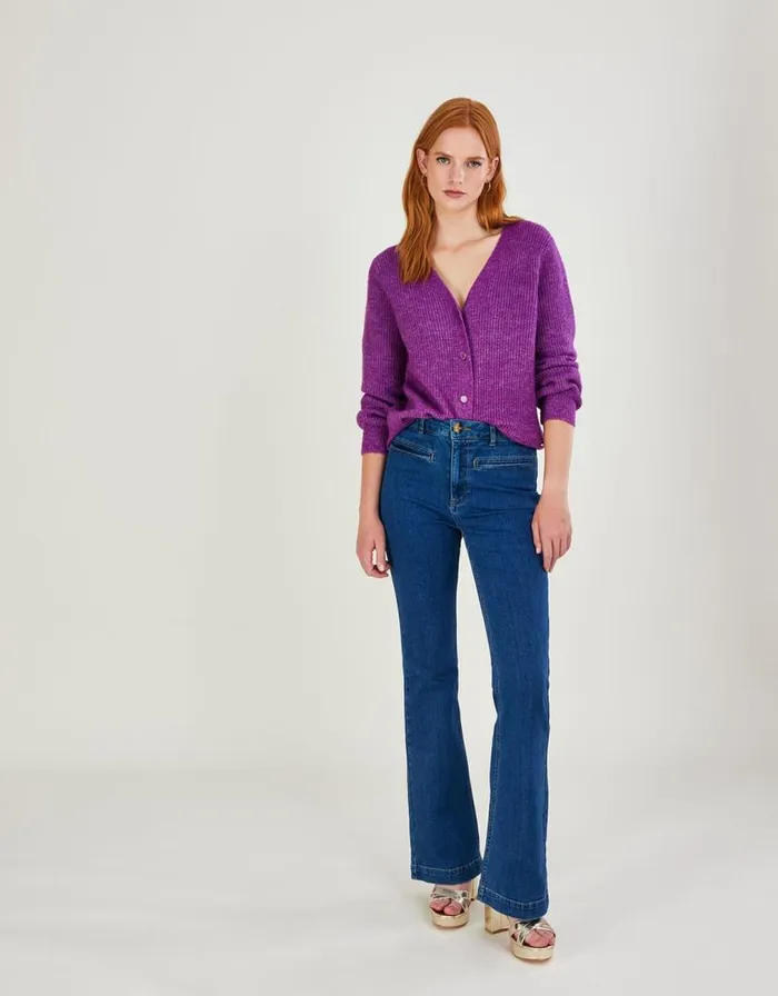 Monsoon Flared Denim Jeans With Sustainable Cotton Blue Women Denim Monsoon Flared Denim Jeans With Sustainable Cotton Blue Women Denim