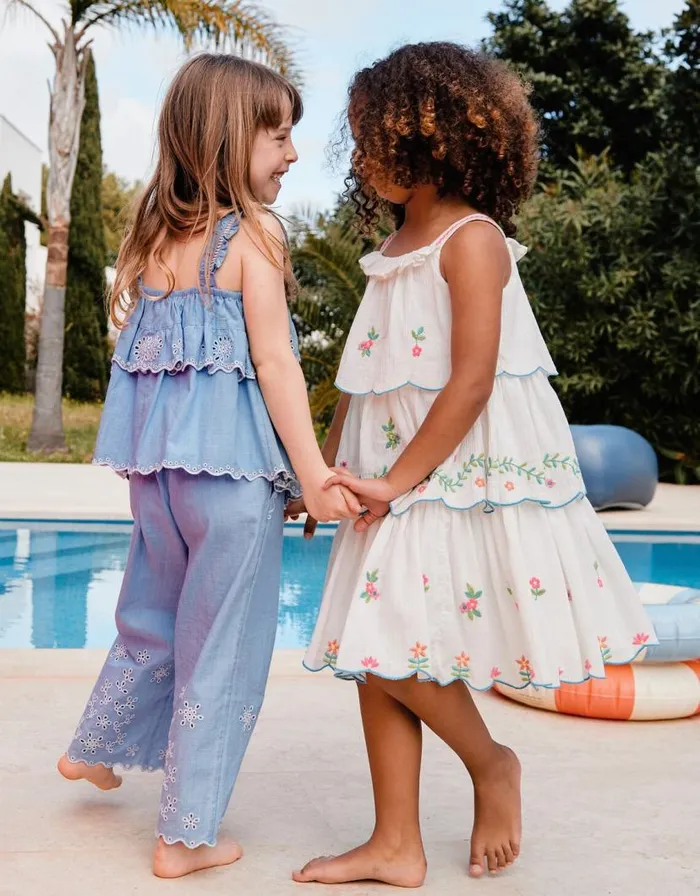Monsoon Floral Cheesecloth Dress White Children Dresses Monsoon Floral Cheesecloth Dress White Children Dresses
