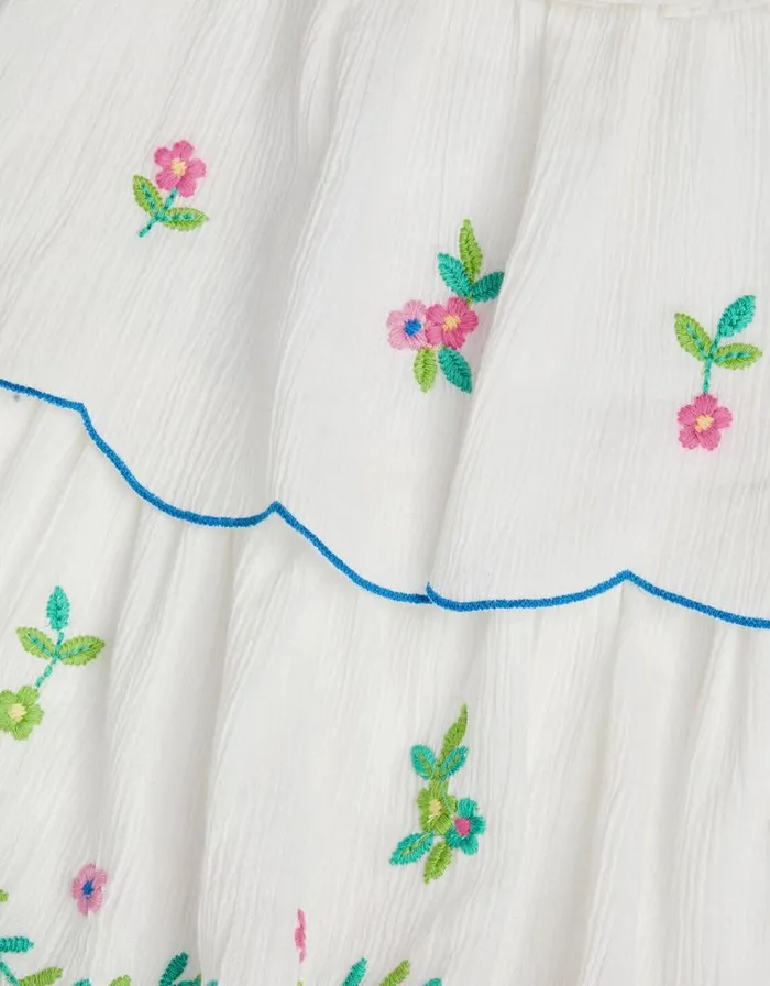 Monsoon Floral Cheesecloth Dress White Children Dresses Monsoon Floral Cheesecloth Dress White Children Dresses