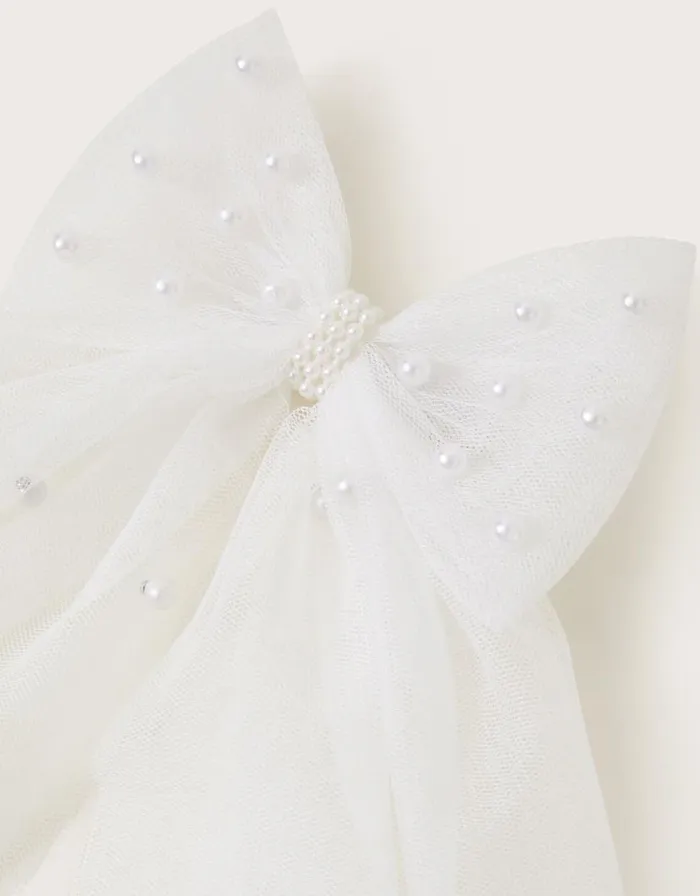 Monsoon Henrietta Pearl Bow Hair Clip Children Girls039 Hair Accessories Monsoon Henrietta Pearl Bow Hair Clip Children Girls039 Hair Accessories