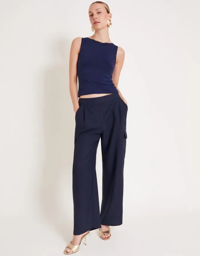 Monsoon Jody Cargo Trousers Blue Women Coords Monsoon Jody Cargo Trousers Blue Women Coords