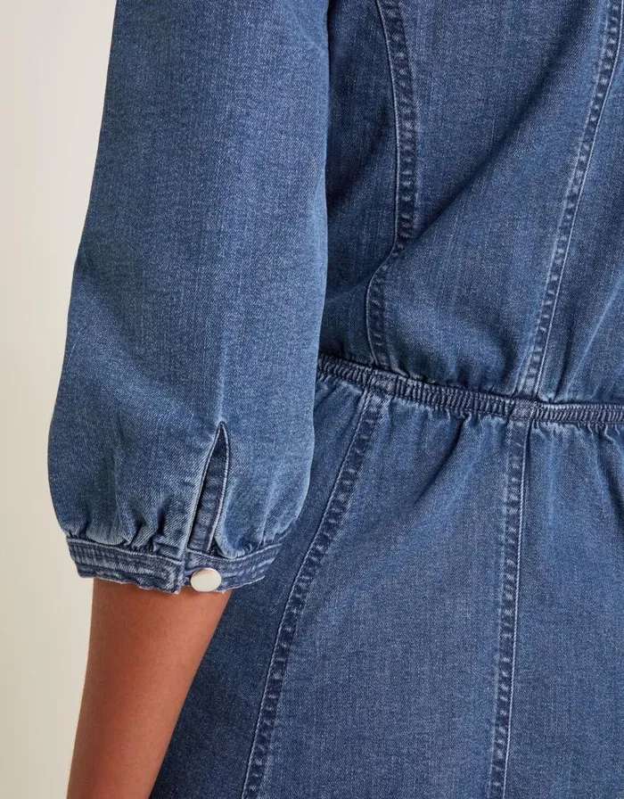 Monsoon Kaia Cornelli Dress Blue Women Denim Monsoon Kaia Cornelli Dress Blue Women Denim
