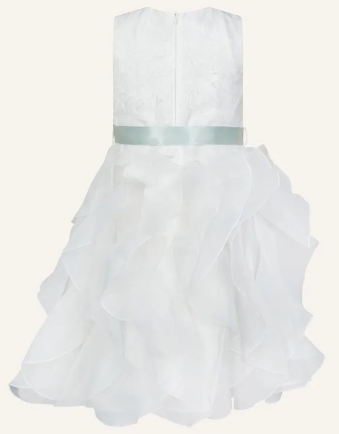 Monsoon Lace Ruffle Dress Ivory Children Dresses Monsoon Lace Ruffle Dress Ivory Children Dresses