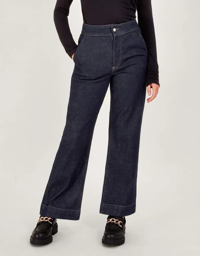 Monsoon Lara Wide Leg Jean Blue Women Trousers and Jeans Monsoon Lara Wide Leg Jean Blue Women Trousers and Jeans