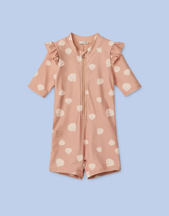 Monsoon Liewood Amel Swimswuit Pink Children Beachwear and Swimwear