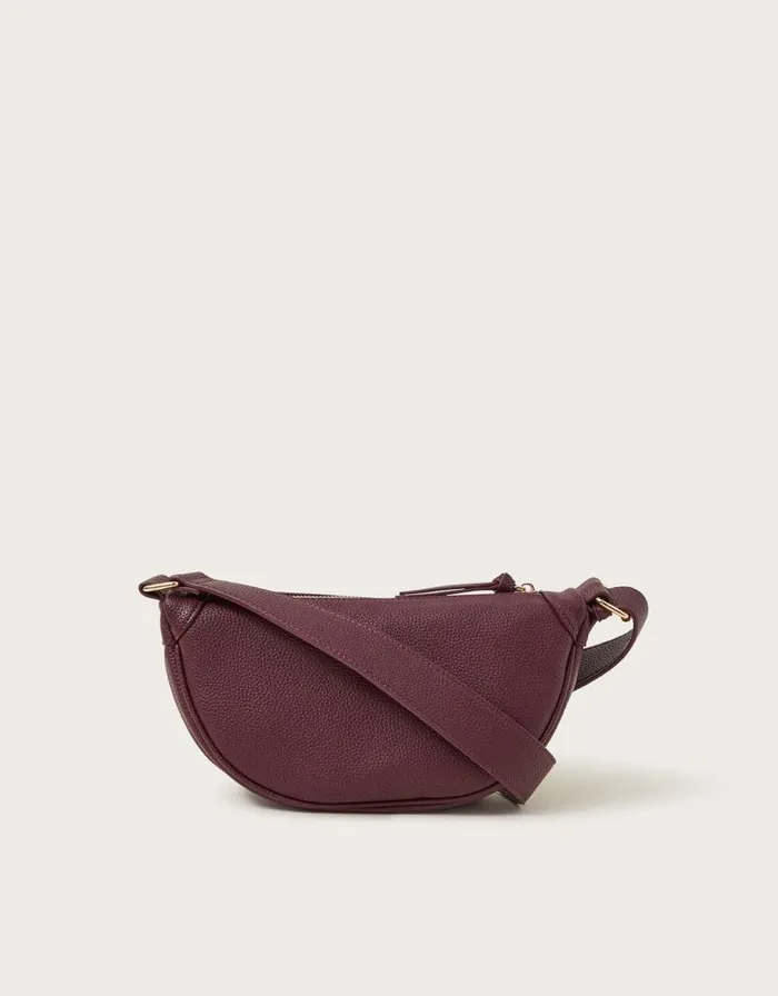 Monsoon Meg Faux Leather Crescent Sling Bag Women Bags and Purses