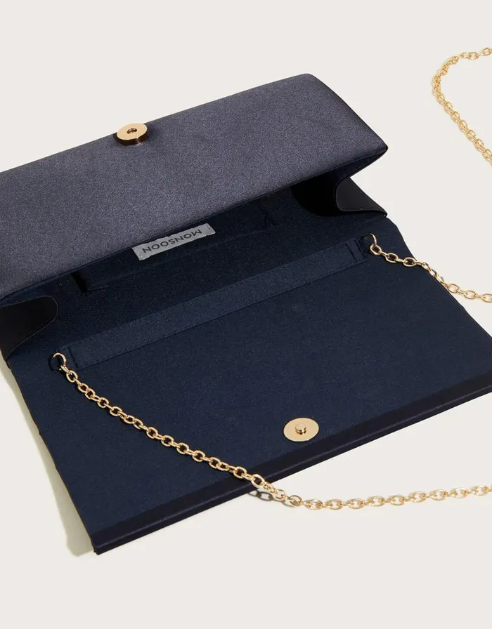 Monsoon Pleat Clutch Bag Women Bags and Purses Monsoon Pleat Clutch Bag Women Bags and Purses
