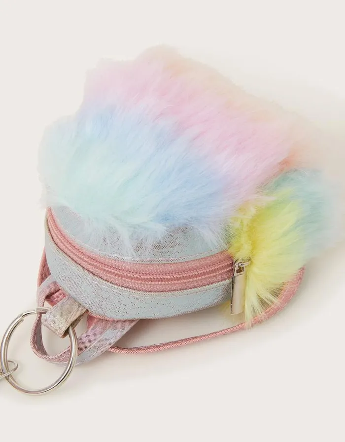 Monsoon Rainbow Faux Fur Backpack Bag Charm Children Girls039 Bags and Purses Monsoon Rainbow Faux Fur Backpack Bag Charm Children Girls039 Bags and Purses