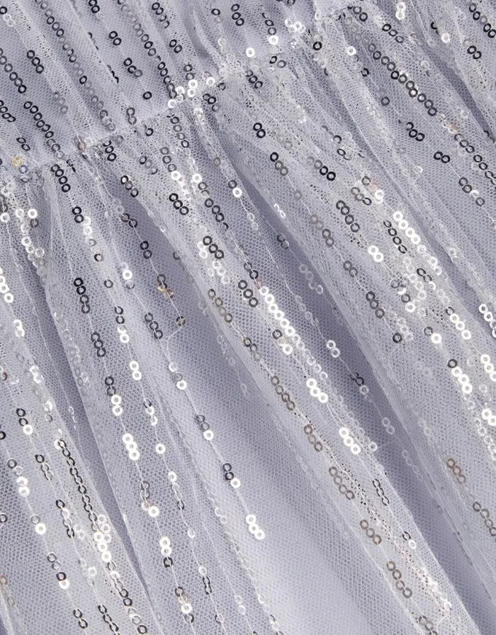 Monsoon Sadie Sequin Prom Dress Silver Children Dresses Monsoon Sadie Sequin Prom Dress Silver Children Dresses