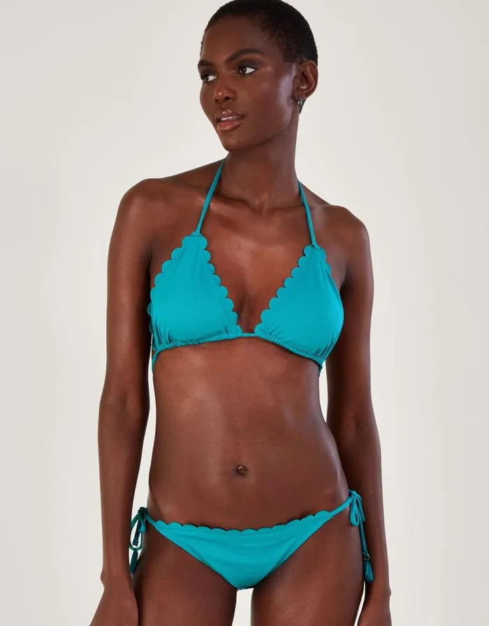 Monsoon Scallop Bikini Top Blue Women Beachwear and Swimwear Monsoon Scallop Bikini Top Blue Women Beachwear and Swimwear