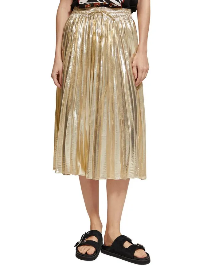 Monsoon Scotch And Soda Pleated Midi Skirt Gold Women Skirts Monsoon Scotch And Soda Pleated Midi Skirt Gold Women Skirts
