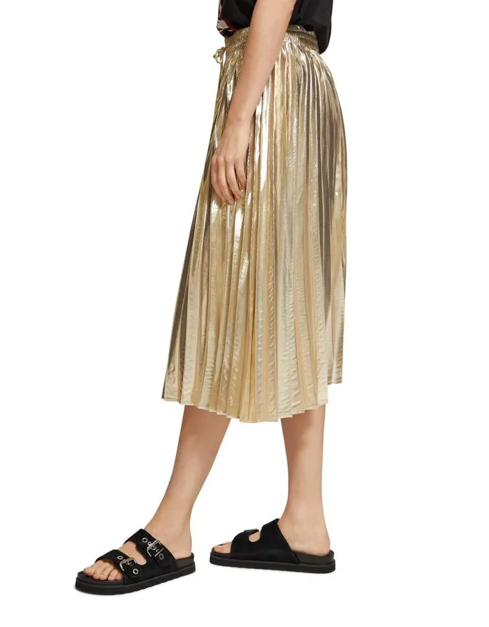 Monsoon Scotch And Soda Pleated Midi Skirt Gold Women Skirts Monsoon Scotch And Soda Pleated Midi Skirt Gold Women Skirts