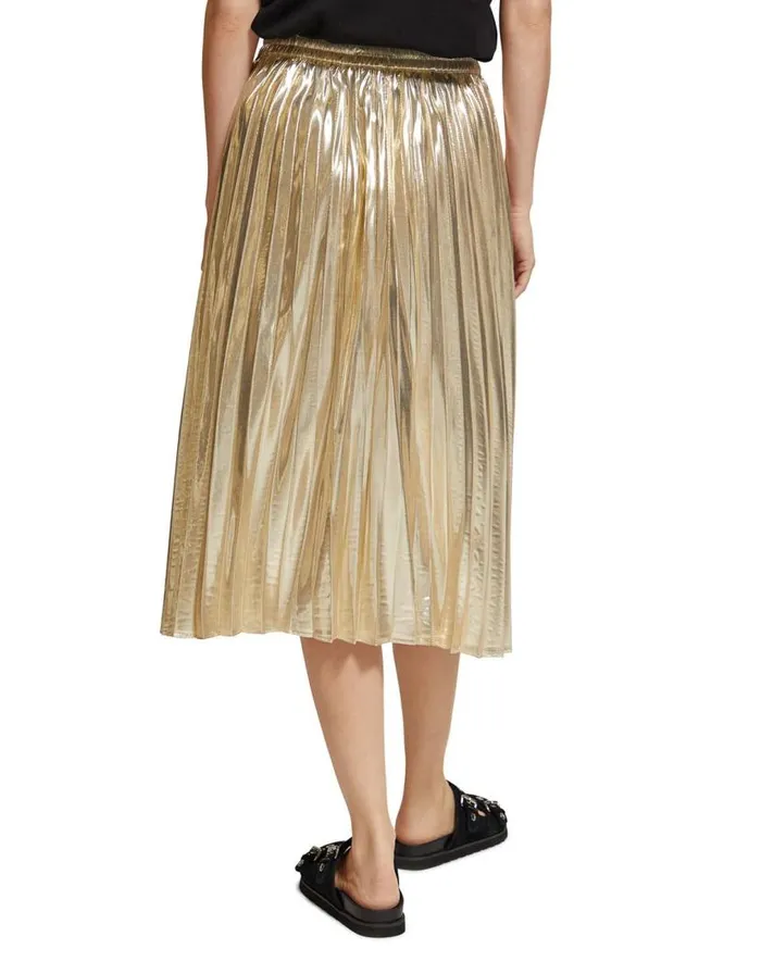 Monsoon Scotch And Soda Pleated Midi Skirt Gold Women Skirts Monsoon Scotch And Soda Pleated Midi Skirt Gold Women Skirts
