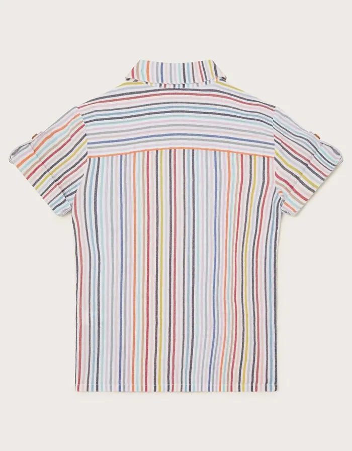 Monsoon Stripe Shirt Multi Children Tops and Tshirts Monsoon Stripe Shirt Multi Children Tops and Tshirts
