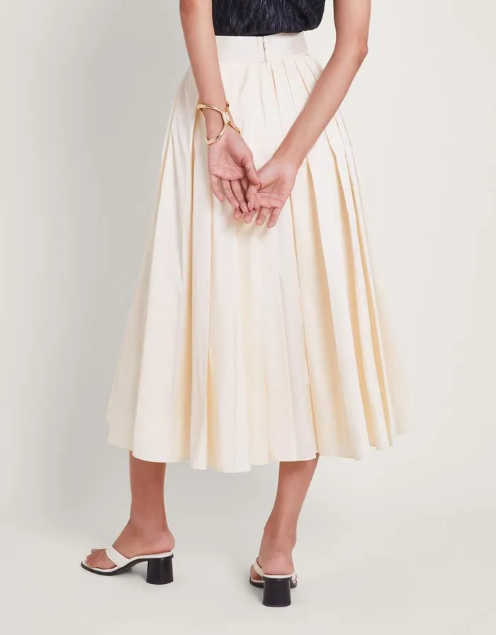 Monsoon Tully Taffeta Skirt Cream Women Occasionwear Monsoon Tully Taffeta Skirt Cream Women Occasionwear