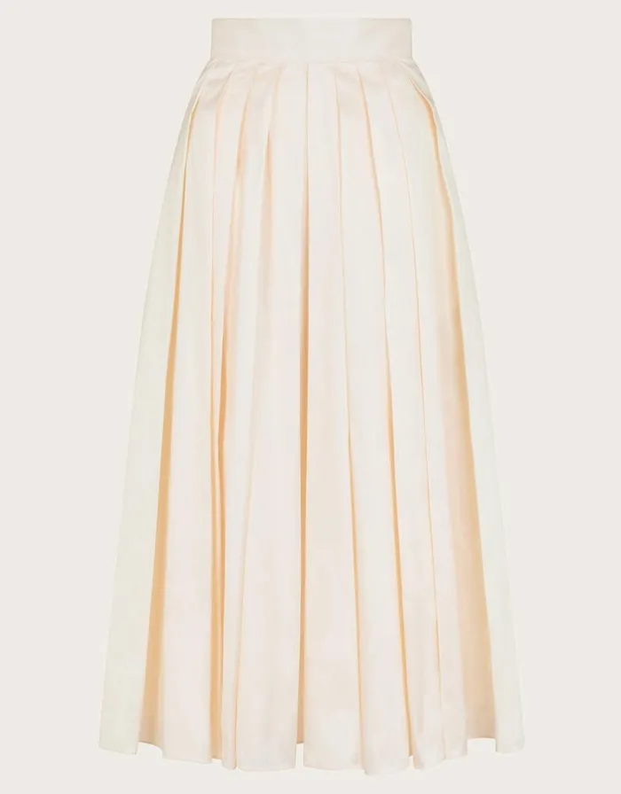 Monsoon Tully Taffeta Skirt Cream Women Occasionwear Monsoon Tully Taffeta Skirt Cream Women Occasionwear