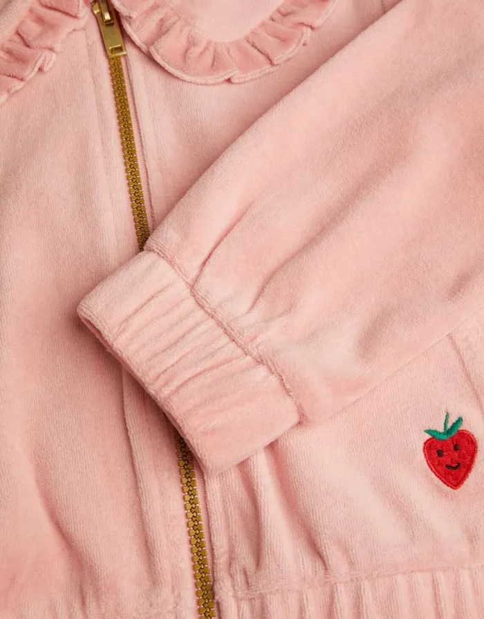 Monsoon Velour Bomber Jacket Pink Children Casualwear Collection Monsoon Velour Bomber Jacket Pink Children Casualwear Collection