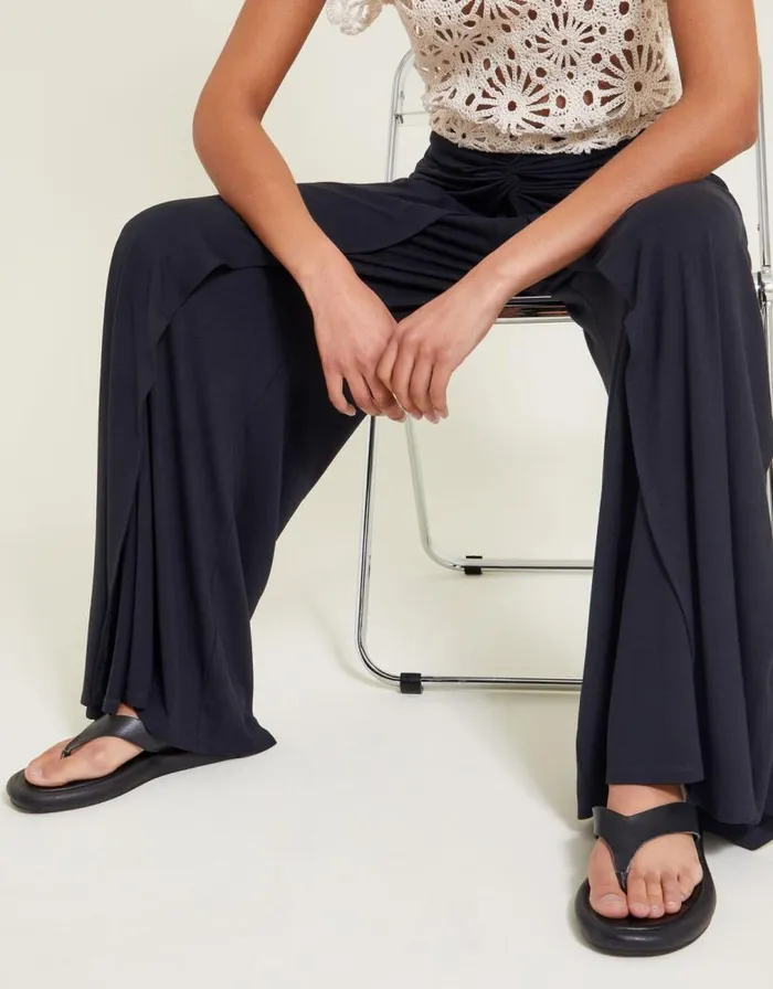 Monsoon Wanda Wrap Trousers Black Women Coords Monsoon Wanda Wrap Trousers Black Women Coords