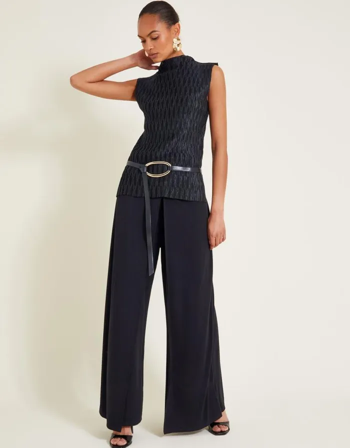 Monsoon Wanda Wrap Trousers Black Women Coords Monsoon Wanda Wrap Trousers Black Women Coords