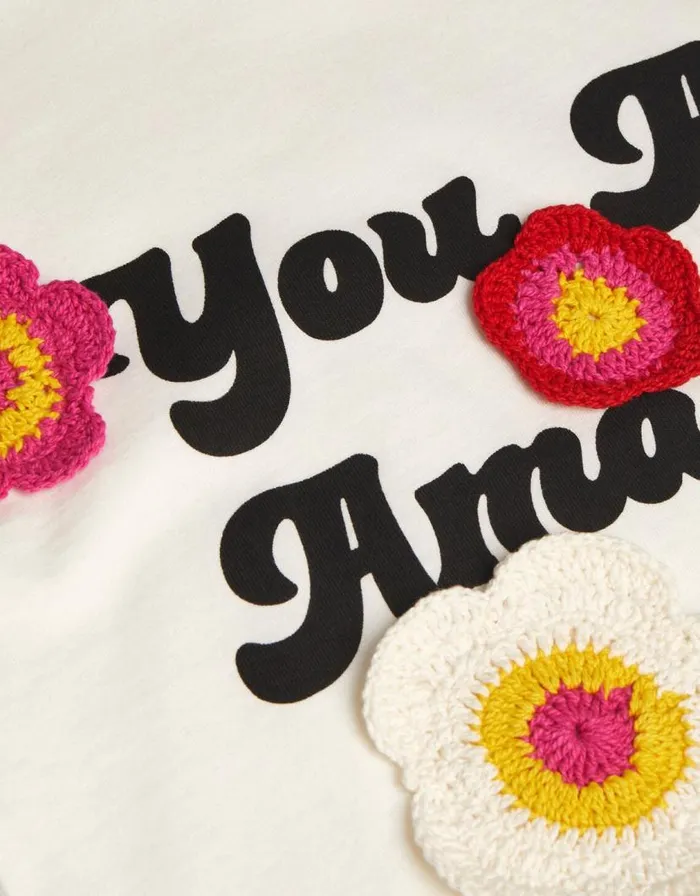 Monsoon You Are Amazing TShirt White Children Casualwear Collection Monsoon You Are Amazing TShirt White Children Casualwear Collection
