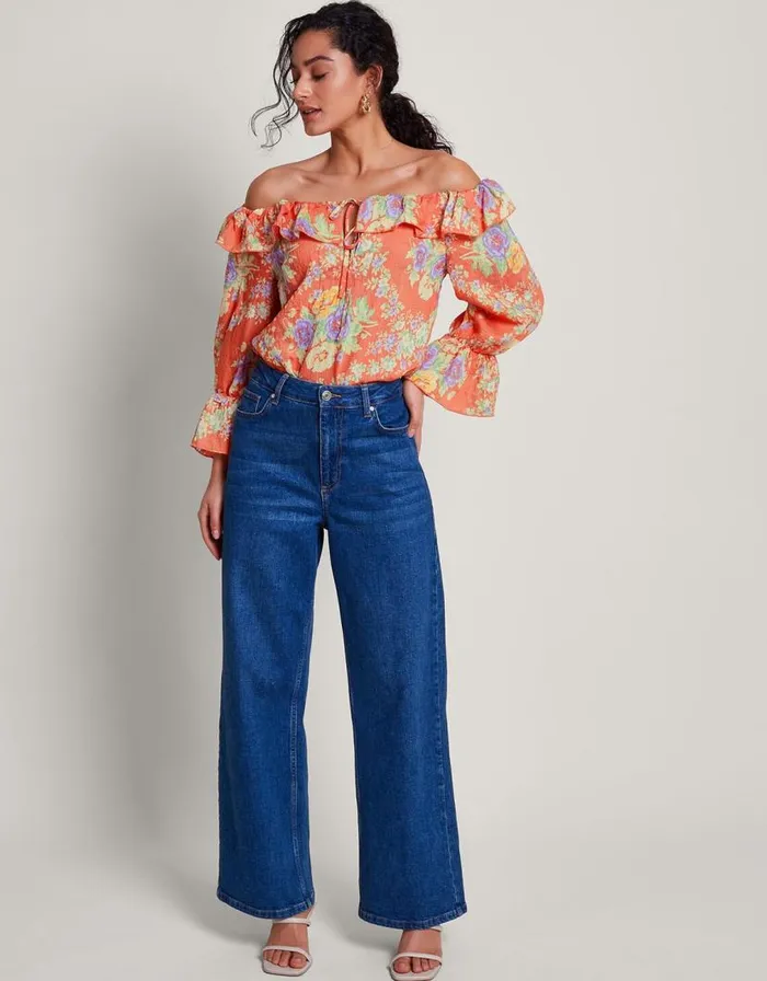 Monsoon Zimira Blouse Orange Women Tops and Blouses Monsoon Zimira Blouse Orange Women Tops and Blouses