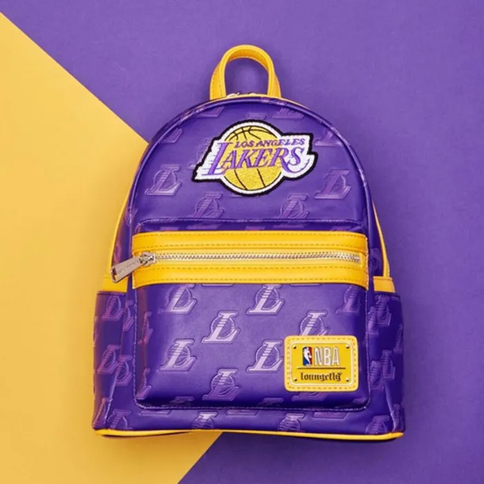 NBA Los Angeles Lakers Logo Mini Backpack Unisex Loungefly Backpacks