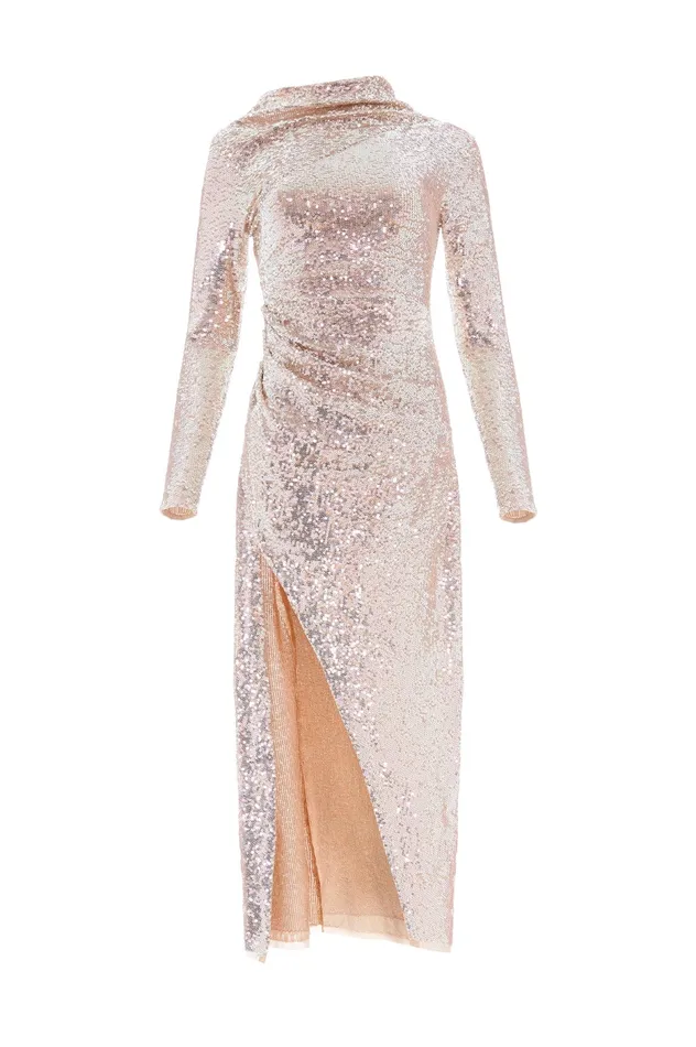 Needle and Thread Claudette Gloss Ankle Gown Gold Women Embellished Dresses