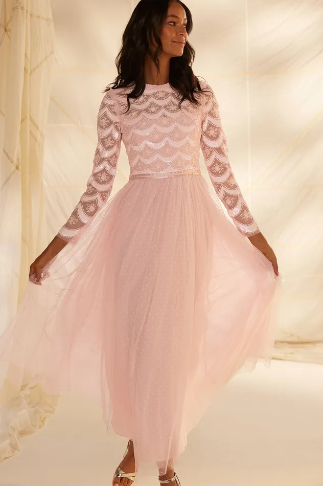 Needle and Thread Fifi Bodice Gown Pink Women Embellished Dresses