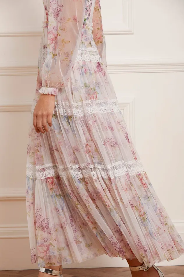 Needle and Thread Floral Wonder Ankle Gown Multi Women Printed Dresses