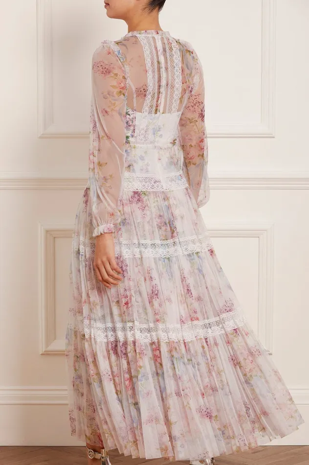 Needle and Thread Floral Wonder Ankle Gown Multi Women Printed Dresses