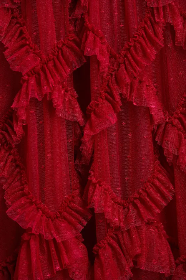 Needle and Thread Genevieve Ruffle Gown Red Women Evening Dresses