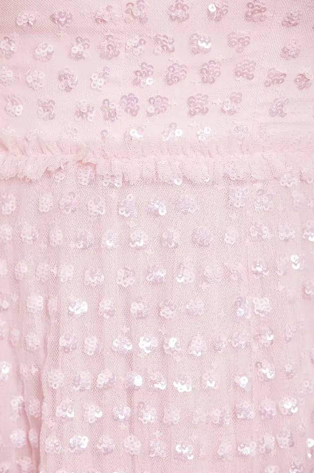 Needle and Thread Grace Gloss OffShoulder Ankle Gown Pink Women Embellished Dresses